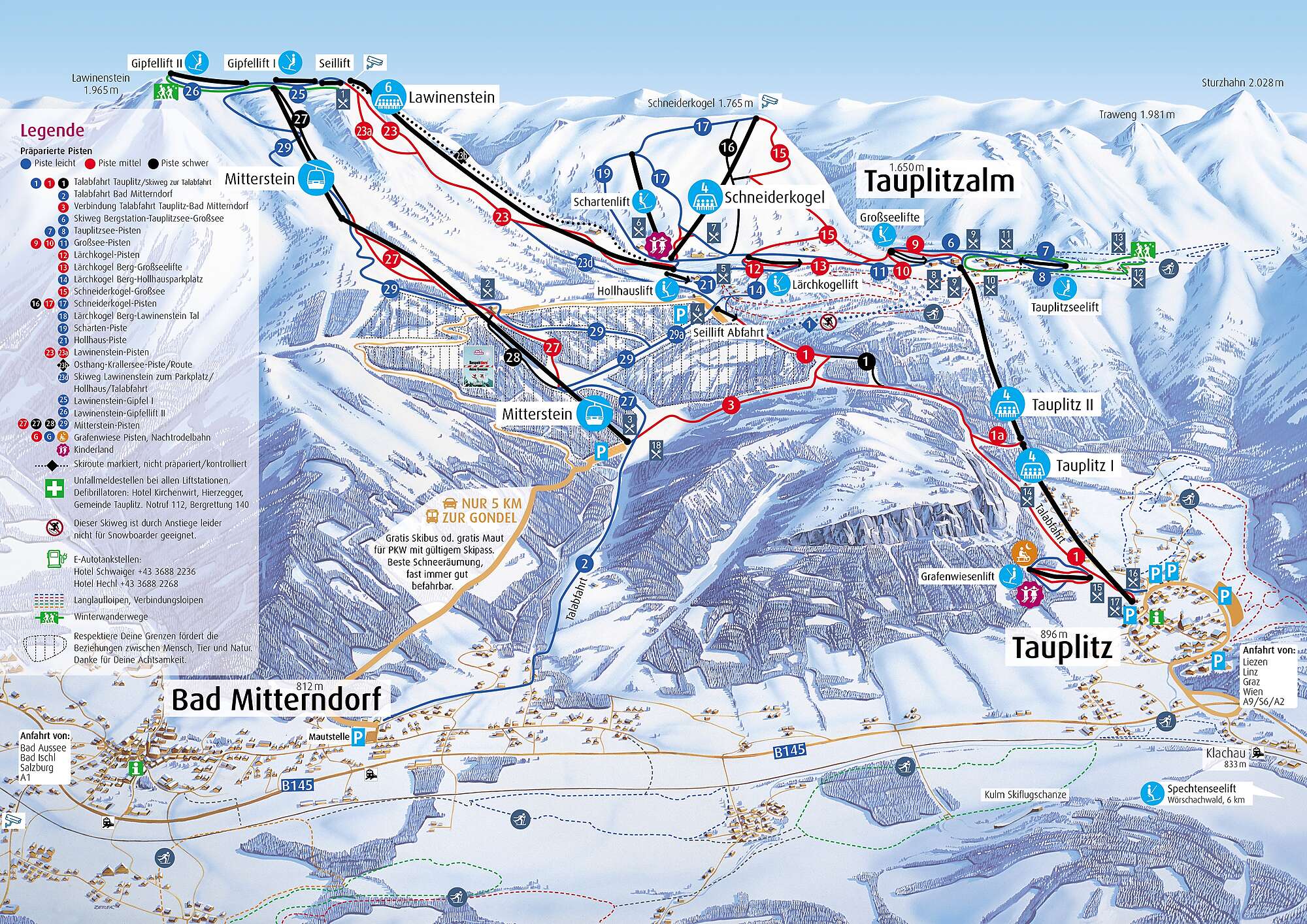 Tauplitz mapa